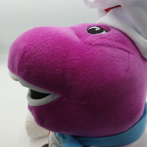 Chef Barney 12 in. Plush Toy Fisher Price Mattel 2017 - Child Hat Not Included - Picture 5 of 11